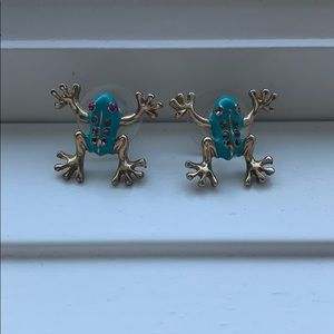 Betsey Johnson Stud Frog Earrings 🐸